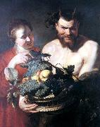 Peter Paul Rubens Faun and a young woman Spain oil painting artist